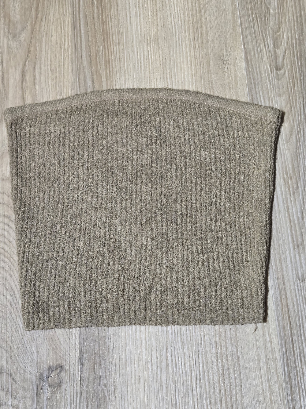 Full Tilt Brown Ribbed Knit Tube Top